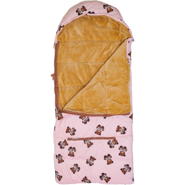 Sleep-N-Pack™ Little Kid Size Sleeping Bag Backpack, Cozy Mink Collection: Teddy Bears - Sleepbags - 5