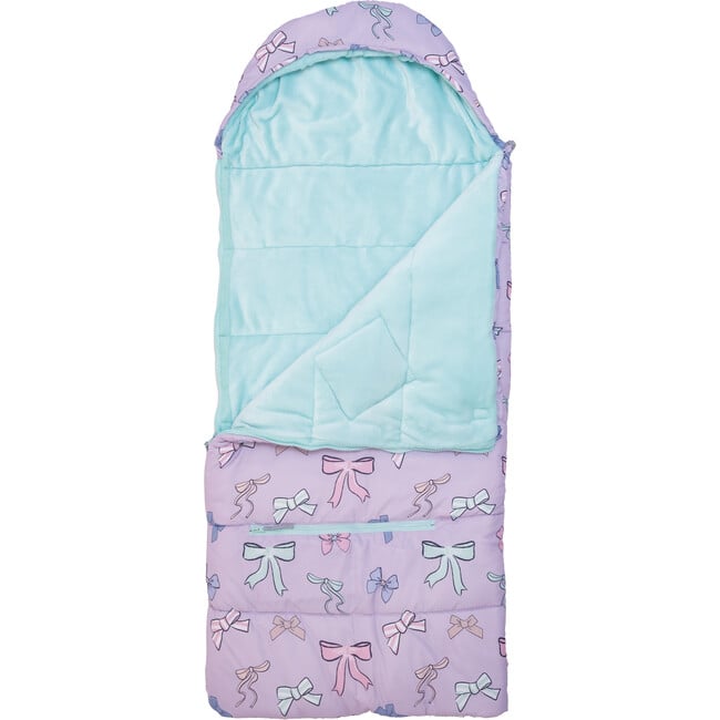 Sleep-N-Pack™ Little Kid Size Sleeping Bag Backpack, Pretty Bows - Sleepbags - 5