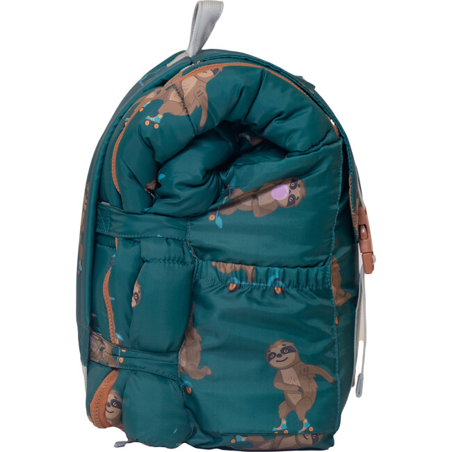 Sleep-N-Pack™ Little Kid Size Sleeping Bag Backpack , Pals in Print: Skating Sloths - Sleepbags - 3