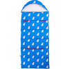 Sleep-N-Pack™ Big Kid Sleeping Bag Backpack, French Poodle Print in Brilliant Blue - Sleepbags - 4 - thumbnail
