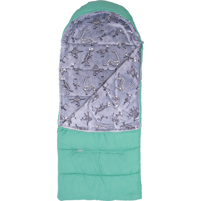 Sleep-N-Pack™ Little Kid Size Sleeping Bag Backpack ,Glow-In-The-Dark Collection: Glow Dino Bones - Sleepbags - 5