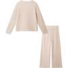 Big Kids Hacci Rib Lounge Set, Oatmeal - Mixed Apparel Set - 5