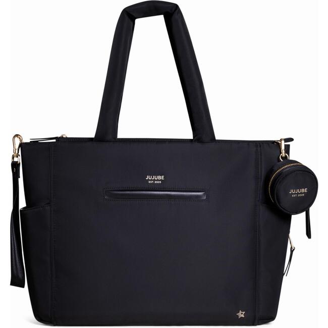 Utility-Strap Diaper Tote Bag, Black