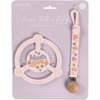 JuJuBe × Studio Oh! Silicone Teether Ring With Detachable Clip, Mushy Love - Teethers - 1 - thumbnail