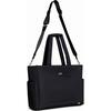 Utility-Strap Diaper Tote Bag, Black - Diaper Bags - 2 - thumbnail