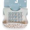 JuJuBe × Studio Oh! Silicone Bibs, Howdy Partner Blue - Bibs - 1 - thumbnail