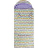 Big Kid's Sleep-N-Pack Sleepbag, Happy Daisy Stripes And Lilac - Sleepbags - 2 - thumbnail