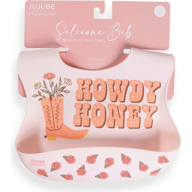 JuJuBe × Studio Oh! Silicone Bibs, Bloomin' Boot