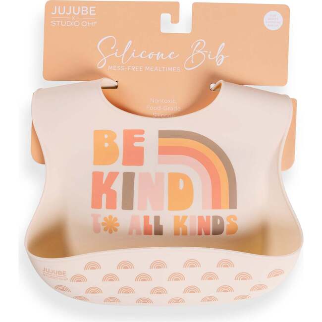 JuJuBe × Studio Oh! Silicone Bibs, Be Kind Rainbows