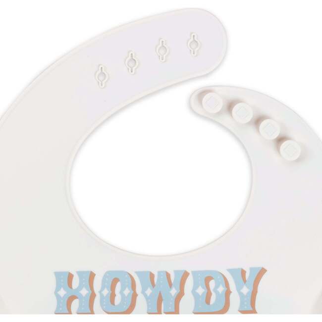 JuJuBe × Studio Oh! Silicone Bibs, Howdy Partner Blue - Bibs - 3