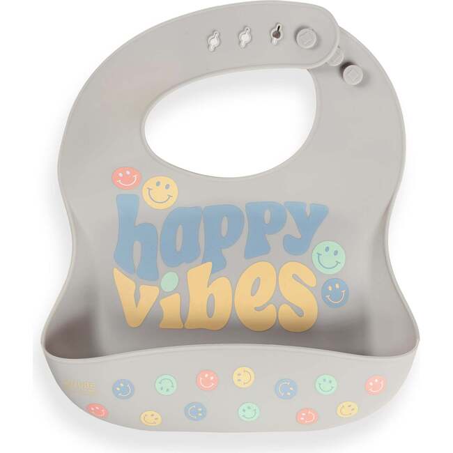 JuJuBe × Studio Oh! Silicone Bibs, Happy Baby Vibes