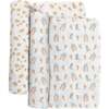 JuJuBe × Studio Oh! Printed Swaddle Blanket Sets, Howdy Partner Blue (Pack Of 2) - Swaddles - 3 - thumbnail
