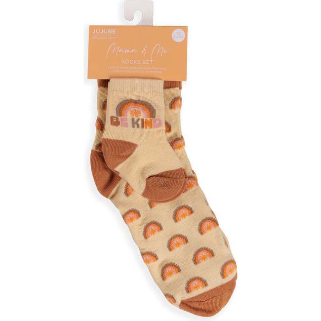 JuJuBe × Studio Oh! Mama & Me Sock Sets, Be Kind Rainbows