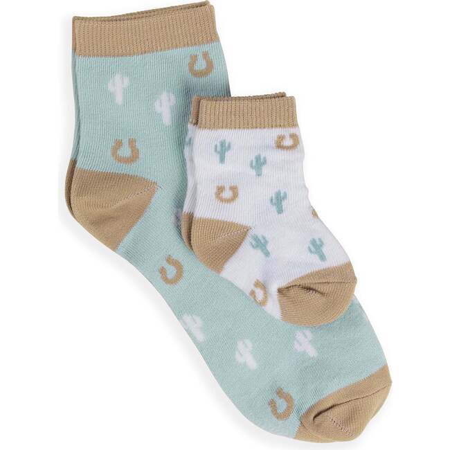 JuJuBe × Studio Oh! Mama & Me Sock Sets, Howdy Partner Blue