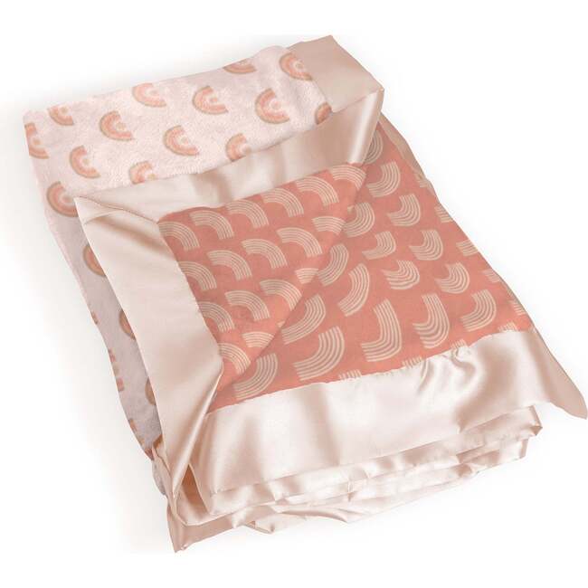 JuJuBe × Studio Oh! Printed Reversible Baby Blankets, Be Kind Rainbows