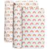 JuJuBe × Studio Oh! Printed Swaddle Blanket Sets, Be Kind Rainbows (Pack Of 2) - Swaddles - 3 - thumbnail