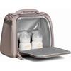 Insulated Bottle Bag, Taupe - Diaper Bags - 3 - thumbnail