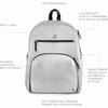 JJB Deluxe Backpack, Grey - Diaper Bags - 4 - thumbnail