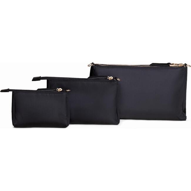 Diaper Bag-Fit 3-Piece Pouch Set, Black
