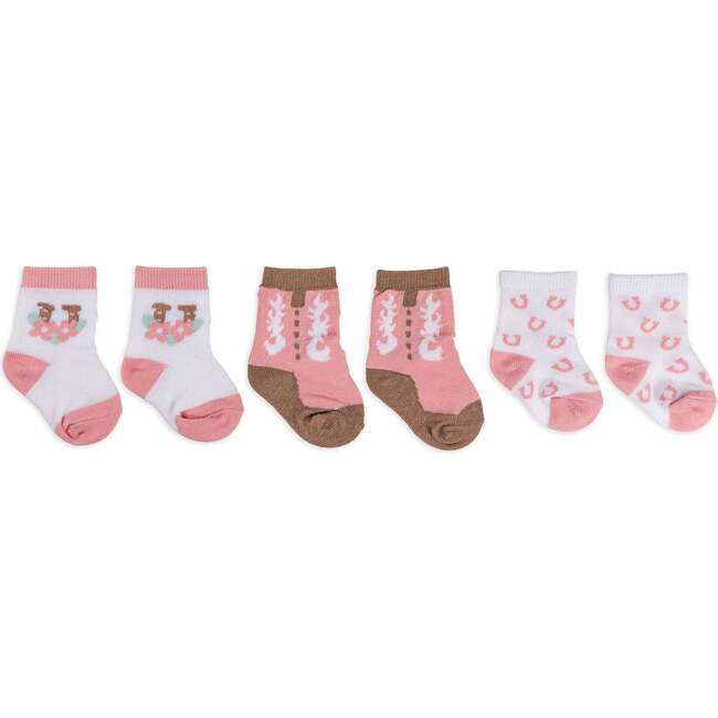 Baby Socks Trios With Zipper Wash Bag, Bloomin' Boot (Pack Of 3)