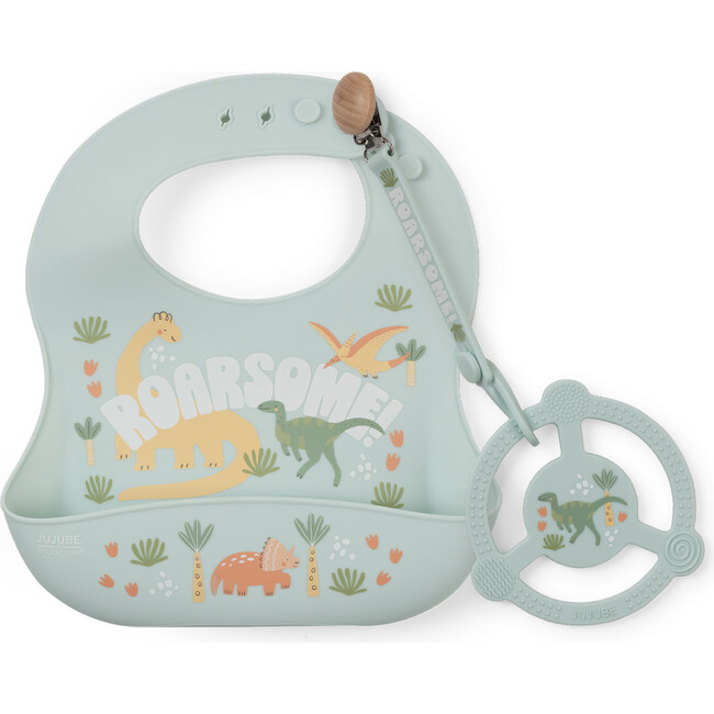 Bib and Teether Baby Bundle, Roarsome
