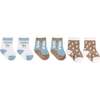 Baby Socks Trios With Zipper Wash Bag, Howdy Partner Blue (Pack Of 3) - Socks - 2