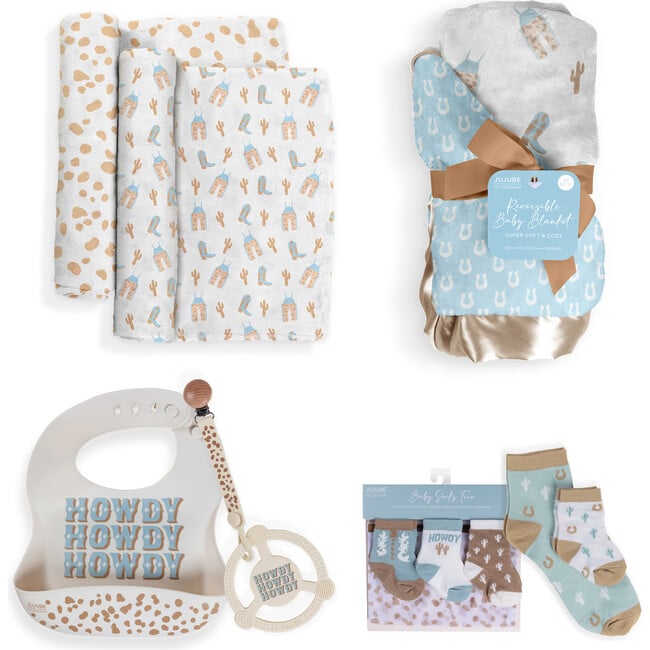 Everyday Essentials Baby Bundle, Howdy Partner Blue