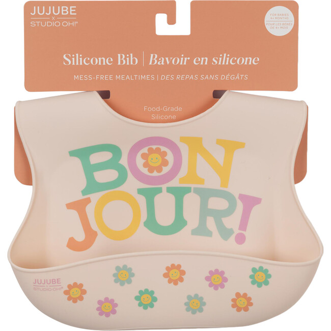 Studio Oh! Silicone Bibs, Bonjour Bébé