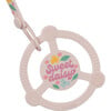 Studio Oh! Silicone Teether Ring With Detachable Clip, Sweet Daisy - Teethers - 3 - thumbnail