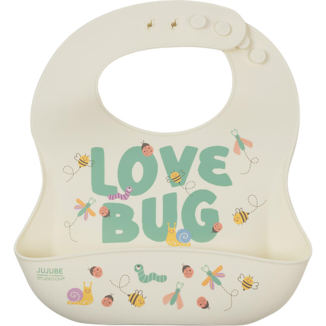 Studio Oh! Silicone Bibs, Love Bug