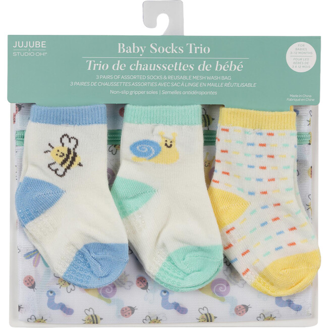 Studio Oh! Baby Socks Trios, Love Bug (Pack Of 3)