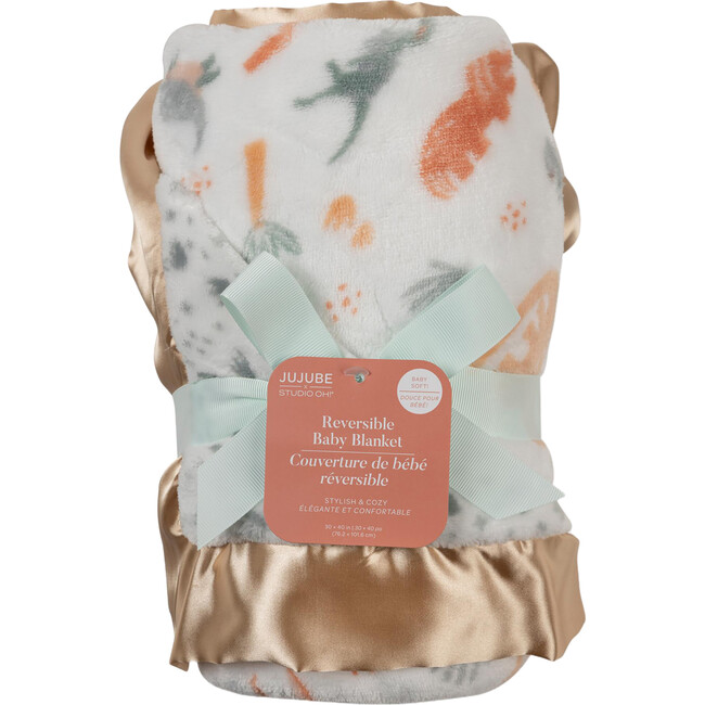 Studio Oh! Reversible Double-Layer Baby Blanket, Roarsome