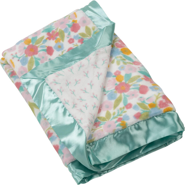 Studio Oh! Reversible Double-Layer Baby Blanket, Sweet Daisy
