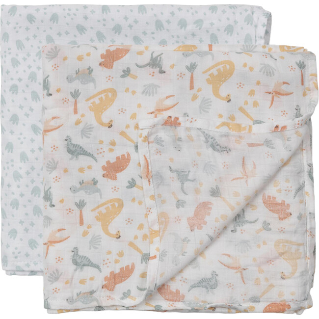 Studio Oh! Swaddle Blanket Set, Roarsome (Pack Of 2)