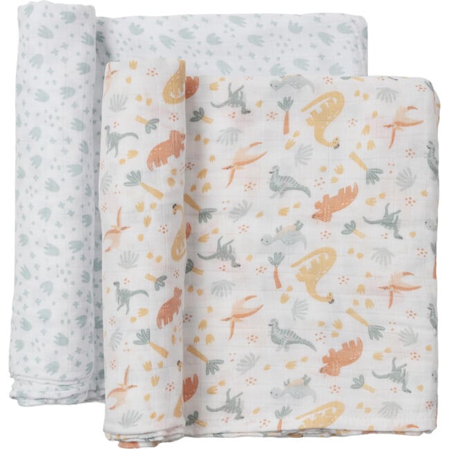 Studio Oh! Swaddle Blanket Set, Roarsome (Pack Of 2) - Swaddles - 3