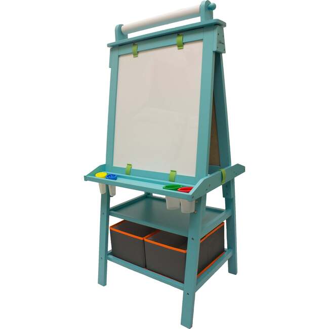 Deluxe Learn and Play Art Center, Turquoise - Easels & Art Tables - 1