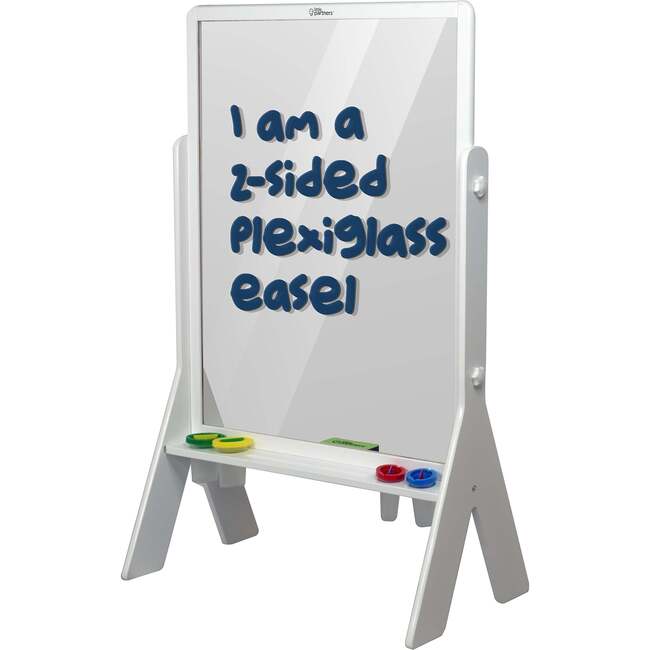 Peek-A-Boo Art Easel, Soft White