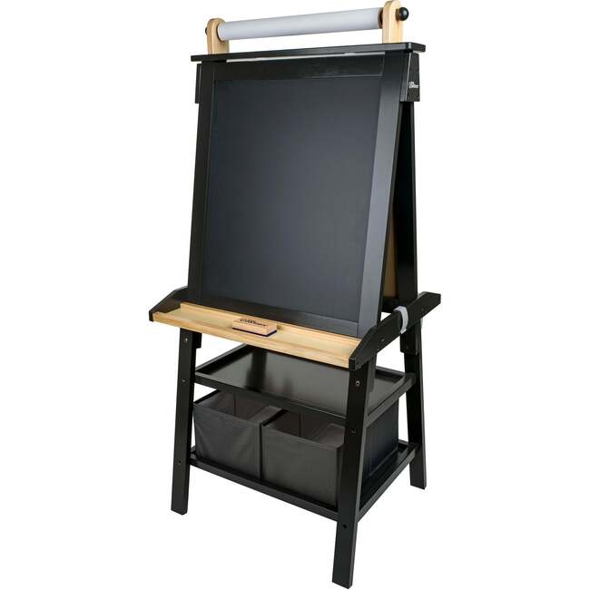 Deluxe Learn and Play Art Center, Charcoal with Natural - Easels & Art Tables - 2