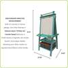 Deluxe Learn and Play Art Center, Turquoise - Easels & Art Tables - 6 - thumbnail