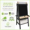 Deluxe Learn and Play Art Center, Charcoal with Natural - Easels & Art Tables - 6