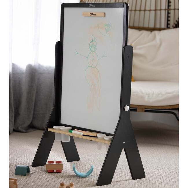Contempo Art Easel, Charcoal with Natural - Easels & Art Tables - 4