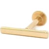 Bar Flat Back Single Stud Earring in 14k Gold - Earrings - 1 - thumbnail