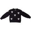 Mini Micah Crew Neck Sweatshirt in Black & Bows - Sweatshirts - 1 - thumbnail