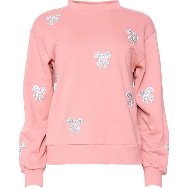 Micah Crew Neck Sweatshirt in Pink & Bows