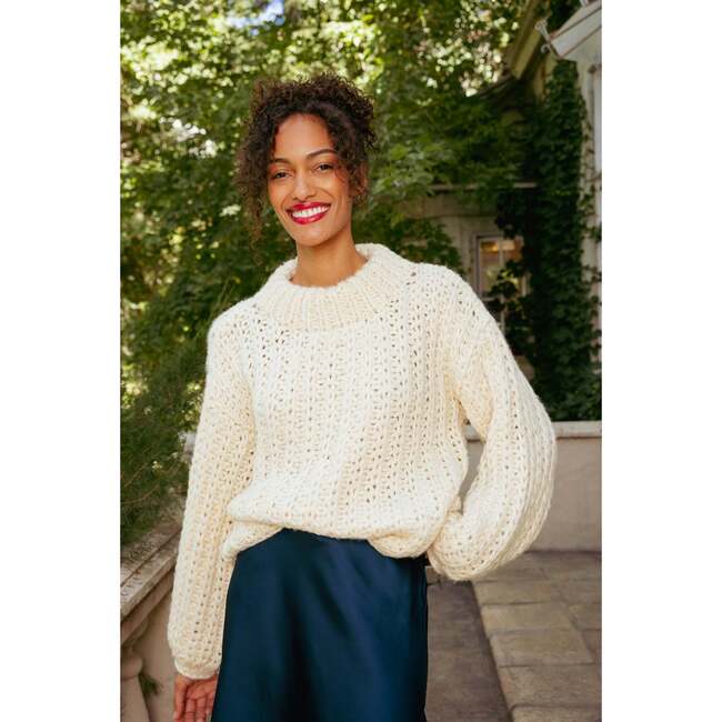 Julia Sweater in Cream - Sweaters - 5