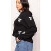 Micah Crew Neck Sweatshirt in Black & Bows - Sweatshirts - 3