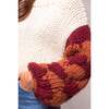 Aimee Sweater in Orange & Cream - Sweaters - 5 - thumbnail