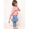 Mini Micah Crew Neck Sweatshirt in Pink & Bows - Sweatshirts - 4 - thumbnail