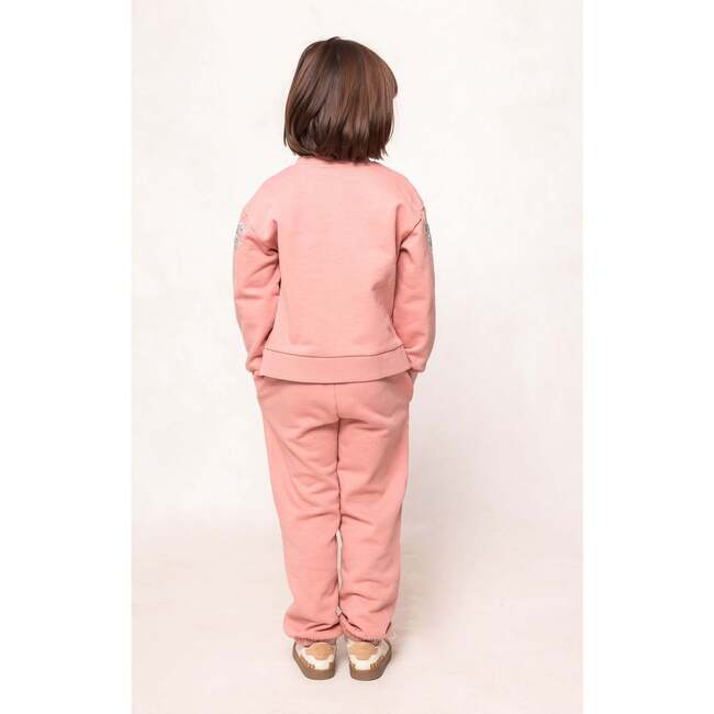 Mini Micah Crew Neck Sweatshirt in Pink & Bows - Sweatshirts - 5