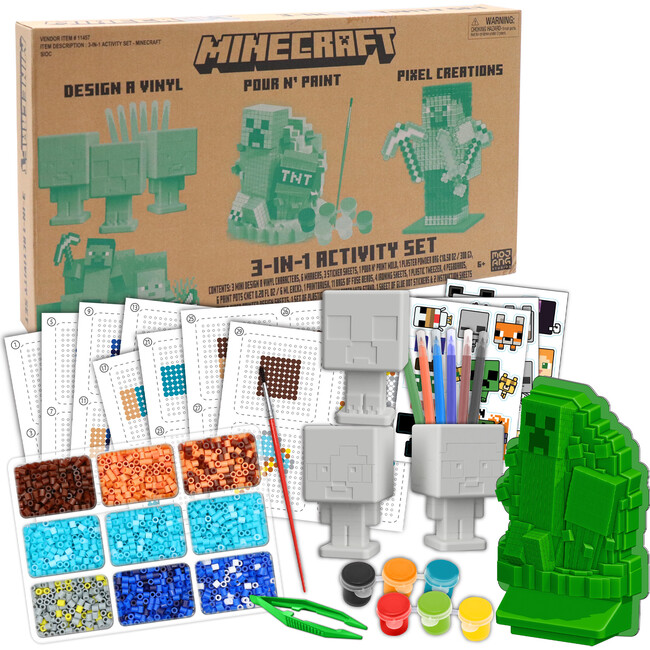 3-In-1 Activity Set: Minecraft